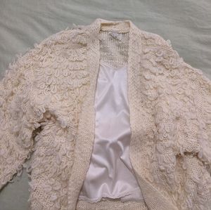Anthropologie NWOT cream sweater
